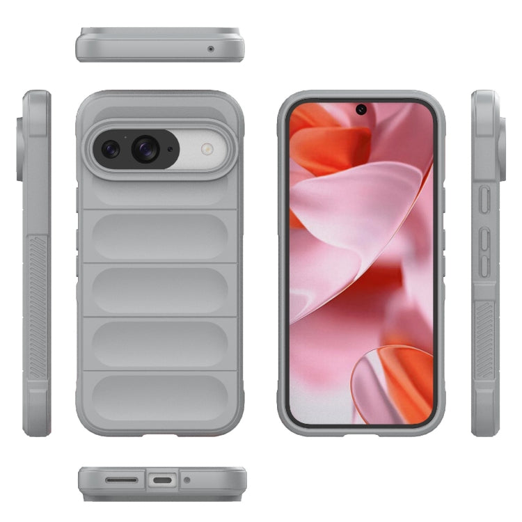 For Google Pixel 9 Pro 5G Magic Shield TPU + Flannel Phone Case(Grey) - free shipping - PMC TechLife - Order now!
