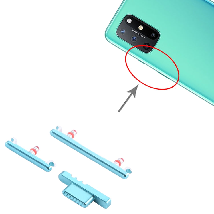 For OnePlus 8T Power Button + Volume Control Button(Blue) - Home key & Side Key by PMC Jewellery | Online Shopping South Africa | PMC Jewellery