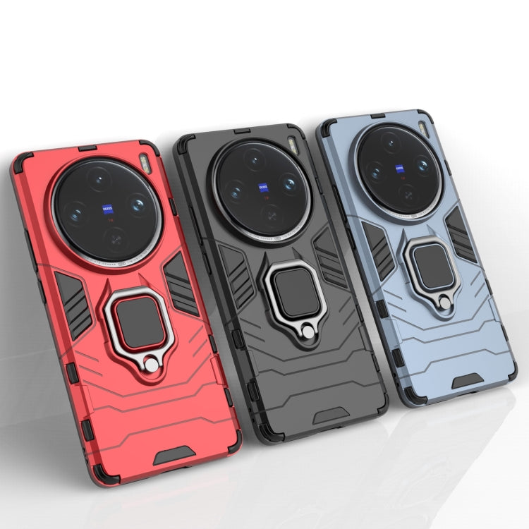 For vivo X100 Pro 5G Magnetic Ring Holder PC + TPU Phone Case(Black) - vivo Cases by PMC TechLife | Online Shopping South Africa | PMC TechLife | Buy Now Pay Later Mobicred