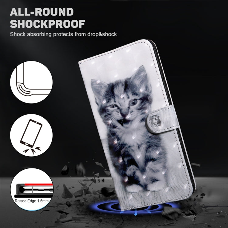 For Xiaomi Redmi Note 13 Pro 5G 3D Painted Pattern Leather Phone Case(Smile Cat) - Note 13 Pro Cases by PMC TechLife | Online Shopping South Africa | PMC TechLife | Buy Now Pay Later Mobicred