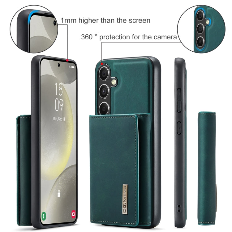 For Samsung Galaxy S24+ 5G DG.MING M1 Series 3-Fold Multi Card Wallet + Magnetic Phone Case(Green) - Galaxy S24+ 5G Cases by DG.MING | Online Shopping South Africa | PMC Jewellery | Buy Now Pay Later Mobicred