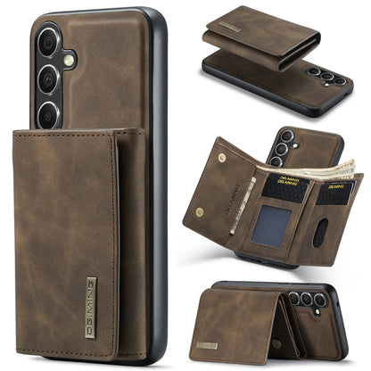 For Samsung Galaxy S24+ 5G DG.MING M1 Series 3-Fold Multi Card Wallet + Magnetic Phone Case(Coffee) - Galaxy S24+ 5G Cases by DG.MING | Online Shopping South Africa | PMC Jewellery | Buy Now Pay Later Mobicred