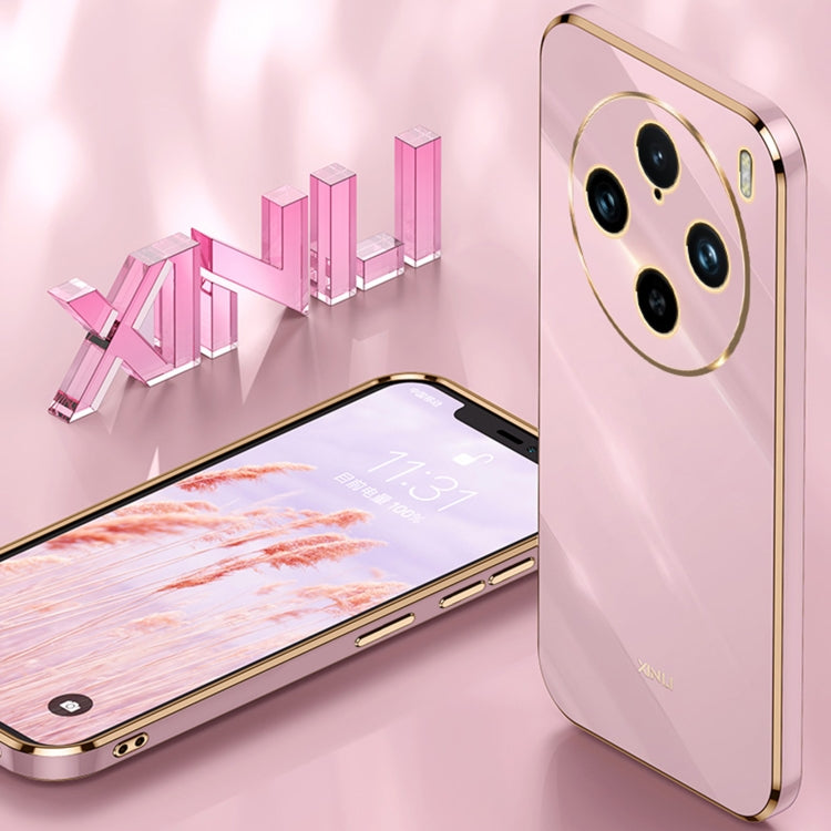 For vivo X100 Pro 5G XINLI Straight Edge 6D Electroplate TPU Phone Case(Celestial Blue) - vivo Cases by XINLI | Online Shopping South Africa | PMC Jewellery | Buy Now Pay Later Mobicred