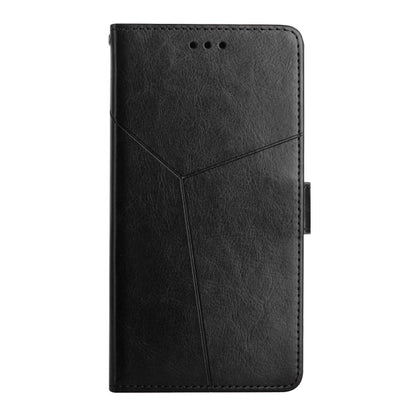 For Xiaomi Redmi 13C 5G Y-shaped Pattern Flip Leather Phone Case(Black) - 13C Cases by PMC Jewellery | Online Shopping South Africa | PMC Jewellery | Buy Now Pay Later Mobicred