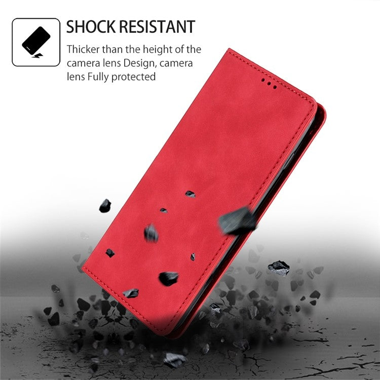 For Xiaomi 14 Skin Feel Magnetic Leather Phone Case(Red) - 14 Cases by PMC TechLife | Online Shopping South Africa | PMC TechLife | Buy Now Pay Later Mobicred