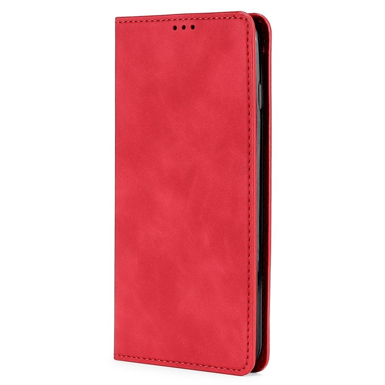 For Xiaomi Redmi 13C Skin Feel Magnetic Leather Phone Case(Red) - Xiaomi Cases by PMC TechLife | Online Shopping South Africa | PMC TechLife | Buy Now Pay Later Mobicred