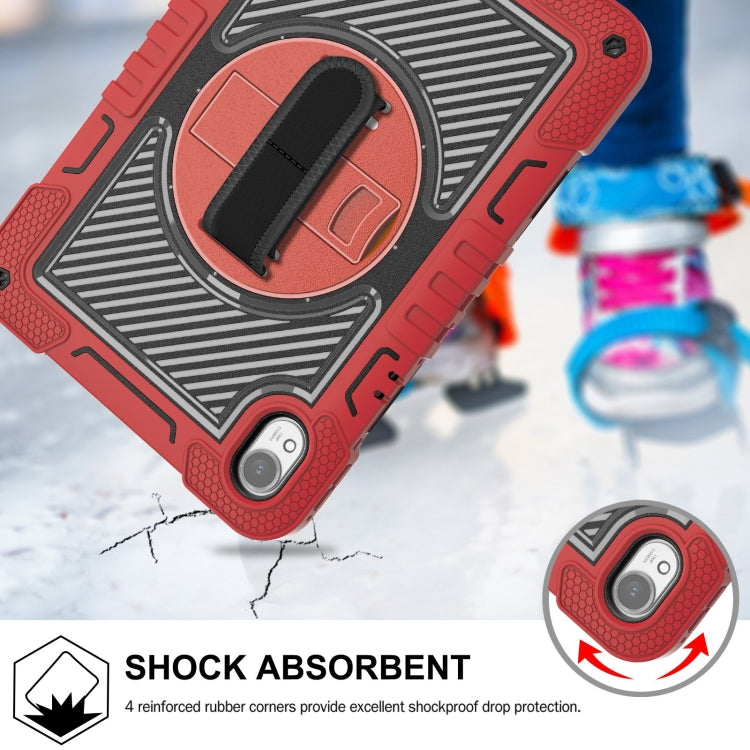 For Huawei MatePad 11.5 2023 360 Degree Rotation PC Contrast Silicone Tablet Case(Red + Black) - Huawei by PMC TechLife | Online Shopping South Africa | PMC TechLife | Buy Now Pay Later Mobicred