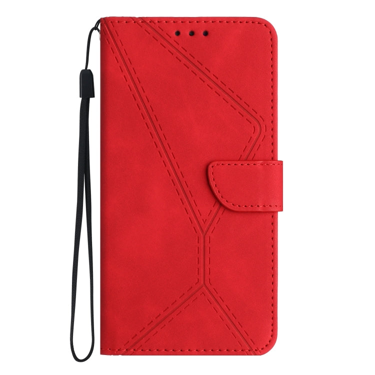 For Honor 80 Stitching Embossed Leather Phone Case(Red) - Honor Cases by PMC TechLife | Online Shopping South Africa | PMC TechLife | Buy Now Pay Later Mobicred
