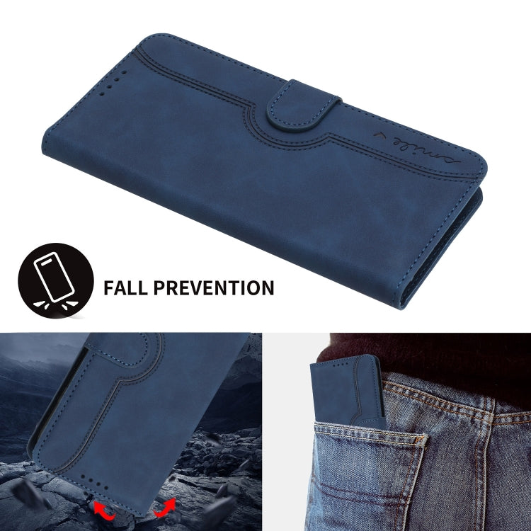 For Xiaomi Redmi Note 13 4G Heart Pattern Skin Feel Leather Phone Case(Royal Blue) - Note 13 Cases by PMC TechLife | Online Shopping South Africa | PMC TechLife | Buy Now Pay Later Mobicred