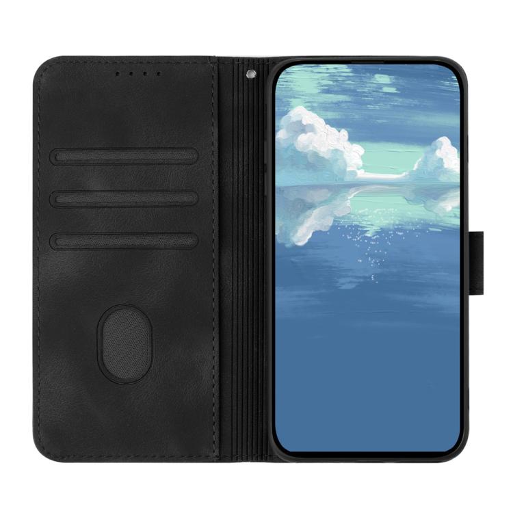 For iPhone 17 Air Line Pattern Skin Feel Leather Phone Case(Black) - free shipping - PMc TechLife - Order now!