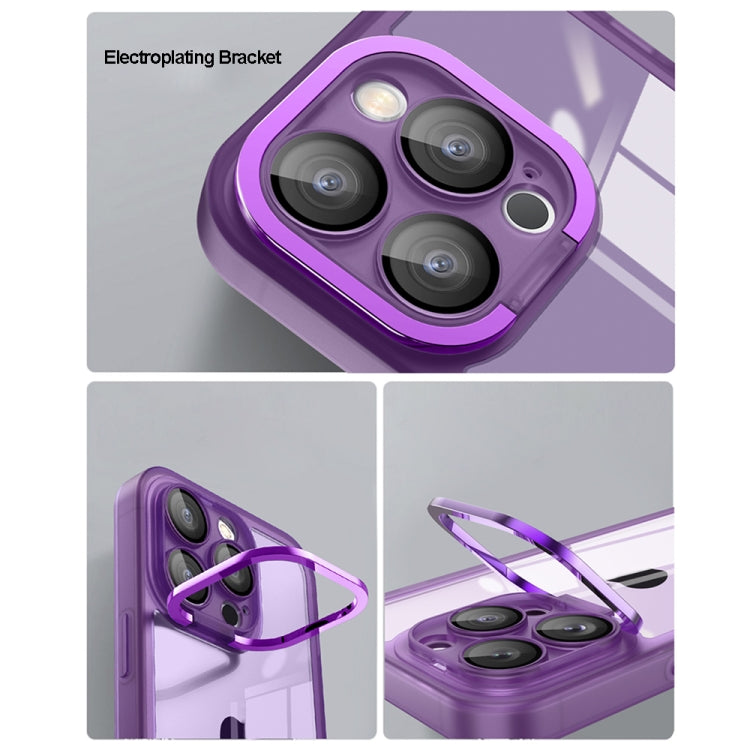 For iPhone 15 Plus Invisible Lens Bracket Matte Transparent MagSafe Phone Case(Dark Green) - iPhone 15 Plus Cases by PMC TechLife | Online Shopping South Africa | PMC TechLife