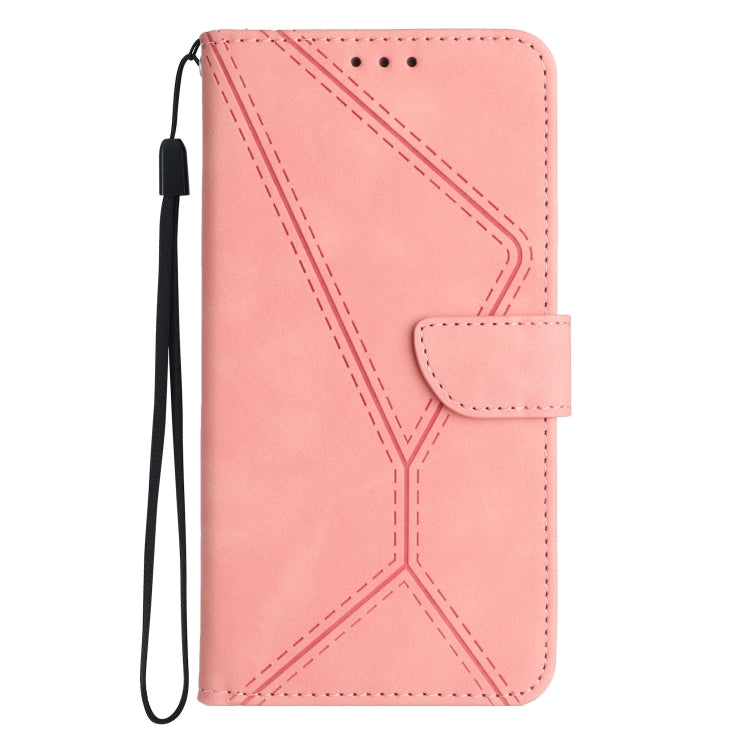 For Motorola Moto G72 4G Stitching Embossed Leather Phone Case(Pink) - free shipping - PMC TechLife - Order now!