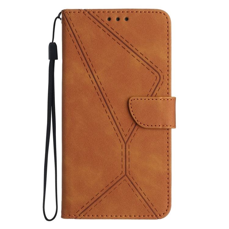 For Motorola Moto G73 5G Stitching Embossed Leather Phone Case(Brown) - free shipping - PMC TechLife - Order now!