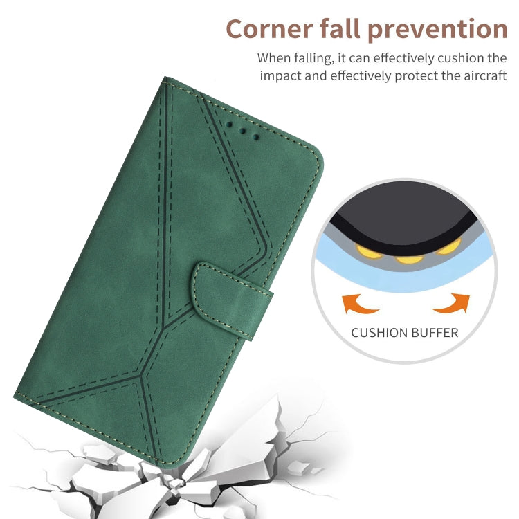 For Motorola Moto G84 Stitching Embossed Leather Phone Case(Green) - free shipping - PMC TechLife - Order now!