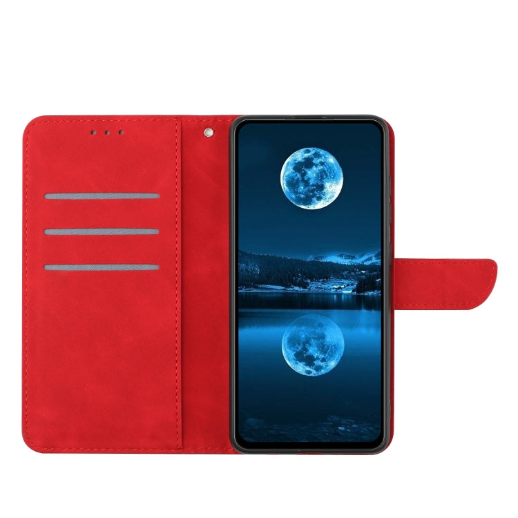 For Motorola Moto G04 / G24 Stitching Embossed Leather Phone Case(Red) - Motorola Cases by PMC Jewellery | Online Shopping South Africa | PMC Jewellery | Buy Now Pay Later Mobicred