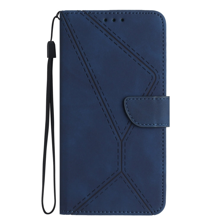 For Motorola Moto G04 / G24 Stitching Embossed Leather Phone Case(Blue) - Motorola Cases by PMC TechLife | Online Shopping South Africa | PMC TechLife | Buy Now Pay Later Mobicred