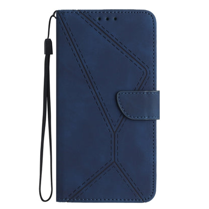 For Motorola Moto G04 / G24 Stitching Embossed Leather Phone Case(Blue) - Motorola Cases by PMC Jewellery | Online Shopping South Africa | PMC Jewellery | Buy Now Pay Later Mobicred