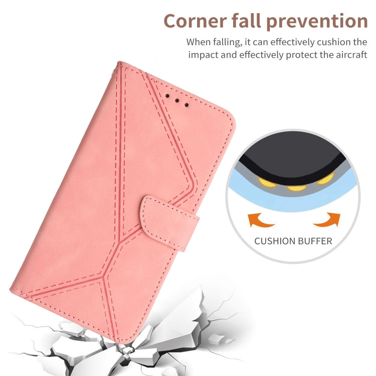 For Motorola Edge 50 5G Stitching Embossed Leather Phone Case(Pink) - free shipping - PMC TechLife - Order now!