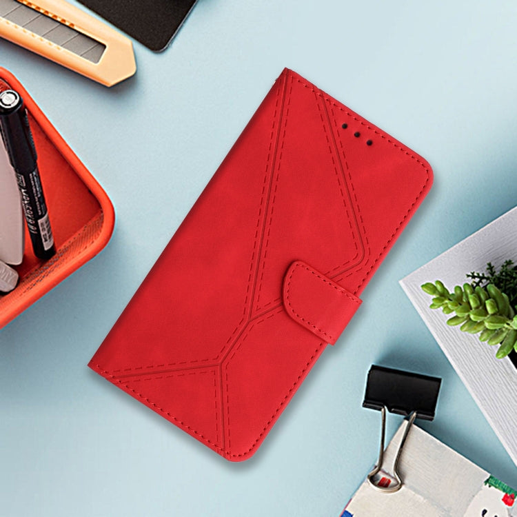 For Motorola Edge 5G 2024 Stitching Embossed Leather Phone Case(Red) - Motorola Cases by PMC Jewellery | Online Shopping South Africa | PMC Jewellery | Buy Now Pay Later Mobicred