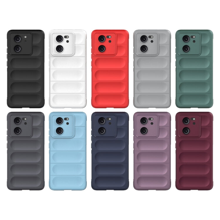 For Xiaomi Redmi K60 Ultra Magic Shield TPU + Flannel Phone Case(Grey) - Redmi K60 Ultra Cases by PMC TechLife | Online Shopping South Africa | PMC TechLife | Buy Now Pay Later Mobicred