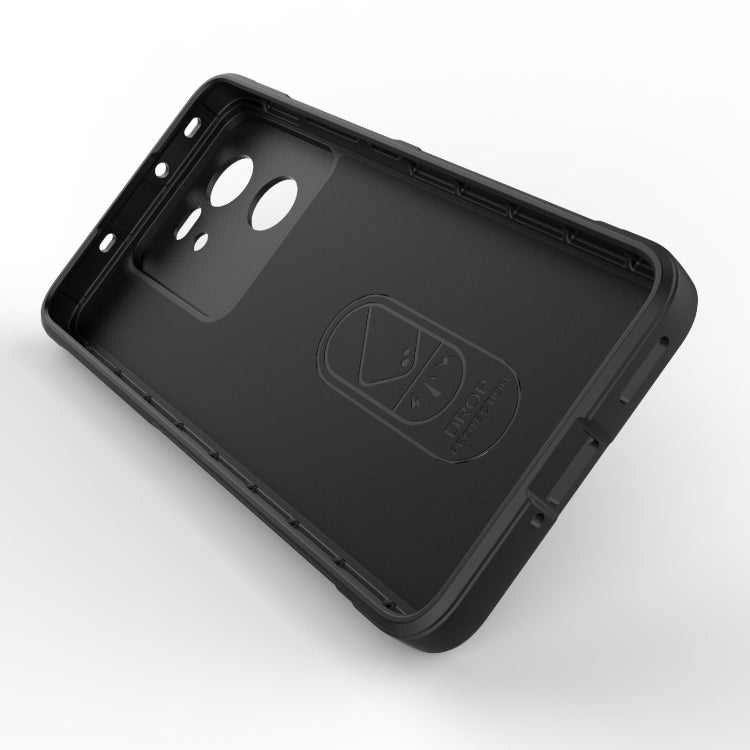 For Xiaomi Redmi K60 Ultra Magic Shield TPU + Flannel Phone Case(Dark Grey) - Redmi K60 Ultra Cases by PMC TechLife | Online Shopping South Africa | PMC TechLife | Buy Now Pay Later Mobicred