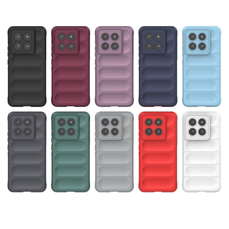 For Xiaomi 14 Pro 5G Magic Shield TPU + Flannel Phone Case(Light Blue) - 14 Pro Cases by PMC TechLife | Online Shopping South Africa | PMC TechLife | Buy Now Pay Later Mobicred