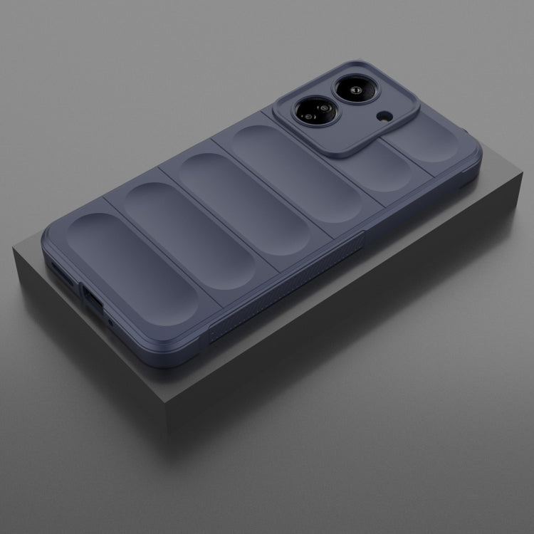 For Xiaomi Redmi 13C 4G Global Magic Shield TPU + Flannel Phone Case(Dark Blue) - 13C Cases by PMC TechLife | Online Shopping South Africa | PMC TechLife