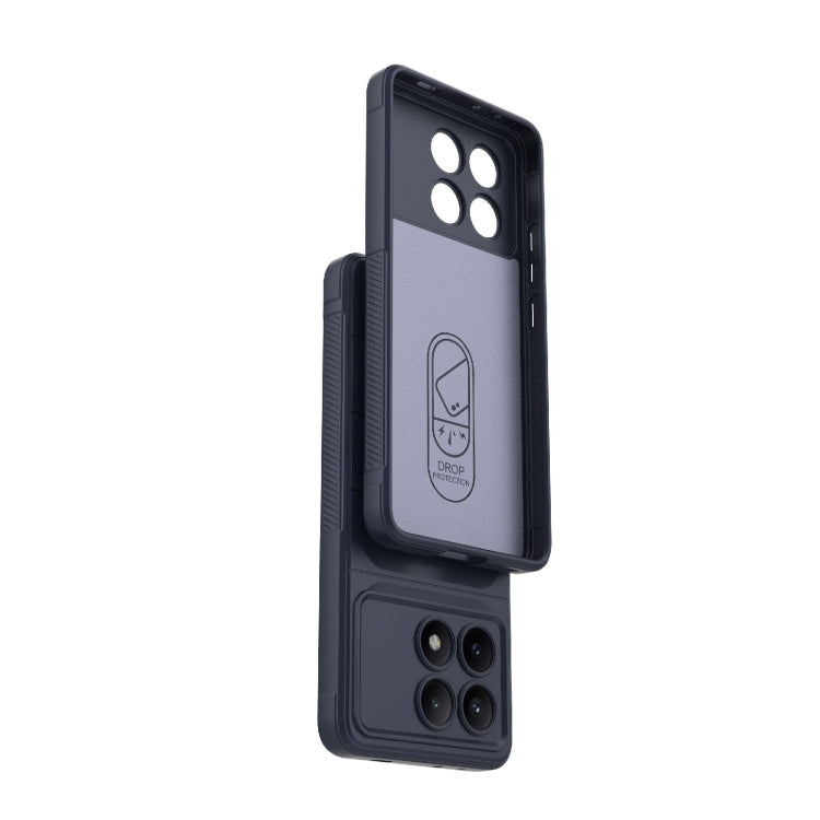 For Xiaomi Redmi K70E 5G Magic Shield TPU + Flannel Phone Case(Dark Grey) - K70E Cases by PMC TechLife | Online Shopping South Africa | PMC TechLife | Buy Now Pay Later Mobicred