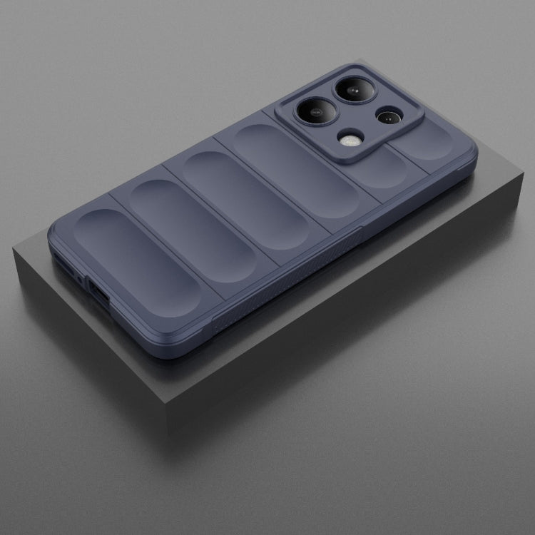 For Xiaomi Redmi Note 13 4G Global Magic Shield TPU + Flannel Phone Case(Dark Blue) - Note 13 Cases by PMC TechLife | Online Shopping South Africa | PMC TechLife | Buy Now Pay Later Mobicred