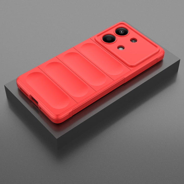For Xiaomi Redmi Note 13R Pro 5G Magic Shield TPU + Flannel Phone Case(Red) - Xiaomi Cases by PMC TechLife | Online Shopping South Africa | PMC TechLife | Buy Now Pay Later Mobicred