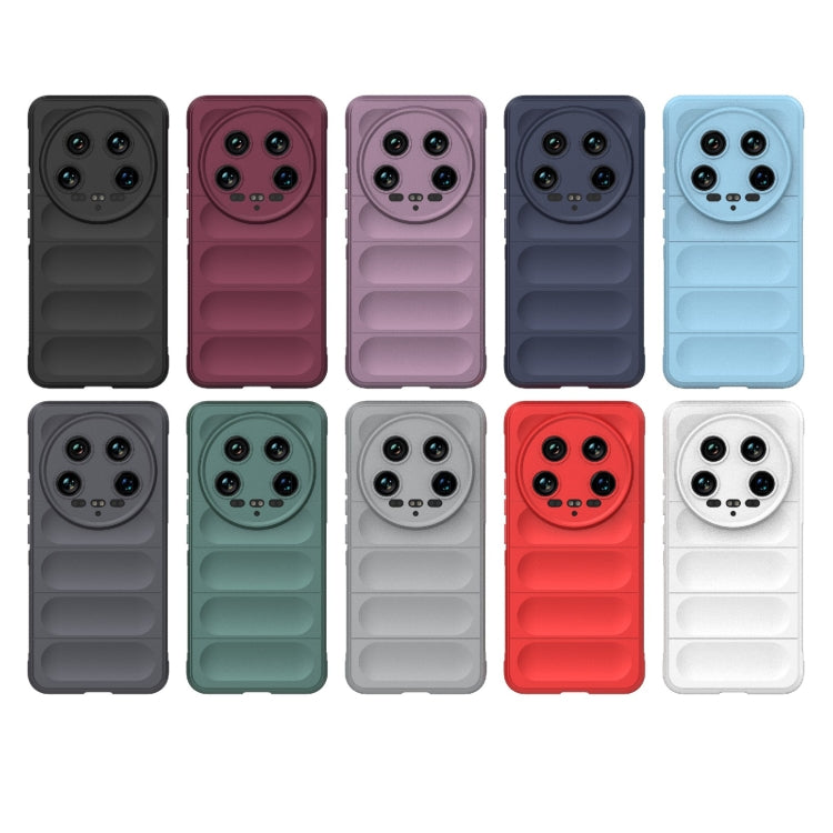 For Xiaomi 14 Ultra Magic Shield TPU + Flannel Phone Case(Dark Green) - 14 Ultra Cases by PMC TechLife | Online Shopping South Africa | PMC TechLife | Buy Now Pay Later Mobicred