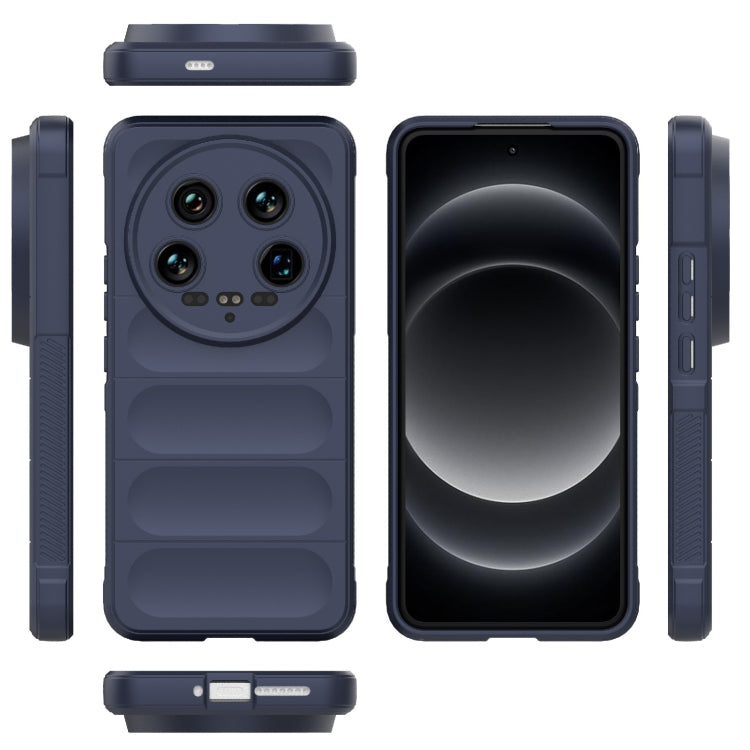 For Xiaomi 14 Ultra Magic Shield TPU + Flannel Phone Case(Dark Blue) - 14 Ultra Cases by PMC TechLife | Online Shopping South Africa | PMC TechLife | Buy Now Pay Later Mobicred