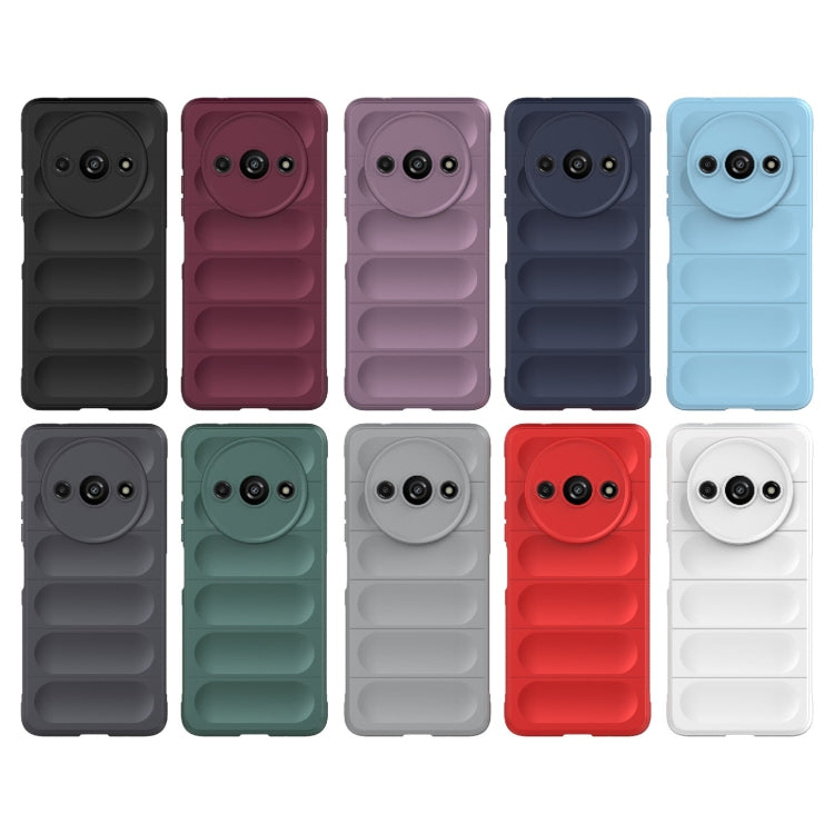 For Xiaomi Redmi A3 4G Global Magic Shield TPU + Flannel Phone Case(Red) - Xiaomi Cases by PMC TechLife | Online Shopping South Africa | PMC TechLife | Buy Now Pay Later Mobicred