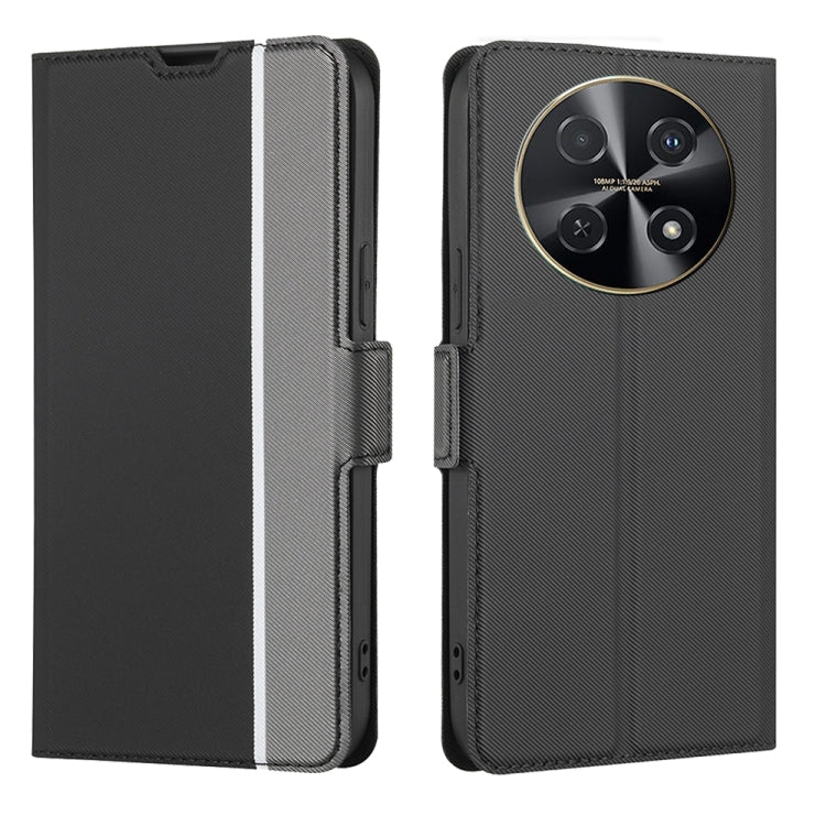 For Huawei nova 12i 4G Twill Texture Side Button Leather Phone Case(Black) - free shipping - PMC TechLife - Order now!