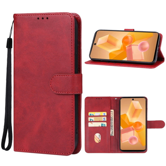 For Infinix Hot 40 Pro Leather Phone Case(Red) - Infinix Cases by PMC Jewellery | Online Shopping South Africa | PMC Jewellery | Buy Now Pay Later Mobicred