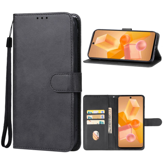 For Infinix Hot 40 Pro Leather Phone Case(Black) - Infinix Cases by PMC Jewellery | Online Shopping South Africa | PMC Jewellery | Buy Now Pay Later Mobicred