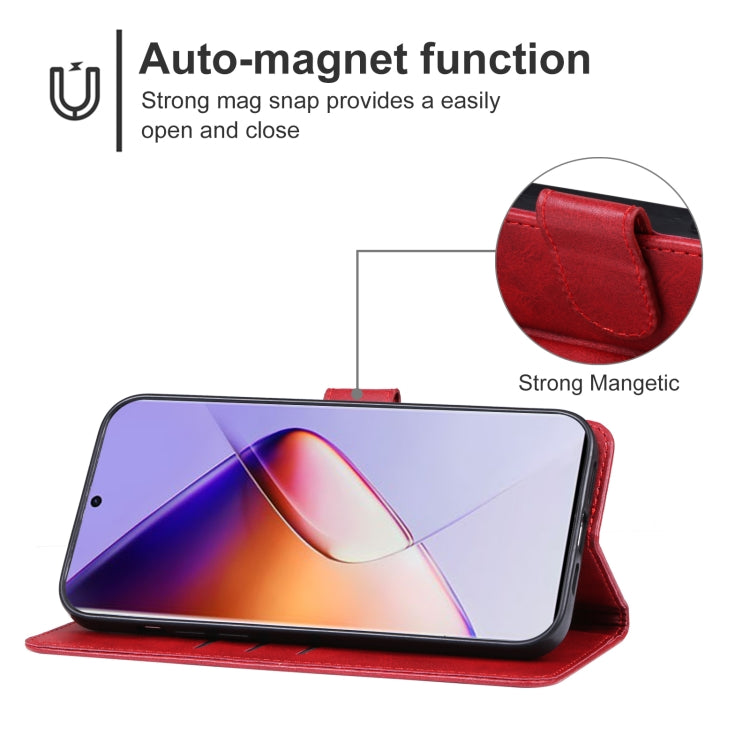 For Infinix Note 40 Pro 4G Leather Phone Case(Red) - Infinix Cases by PMC Jewellery | Online Shopping South Africa | PMC Jewellery | Buy Now Pay Later Mobicred