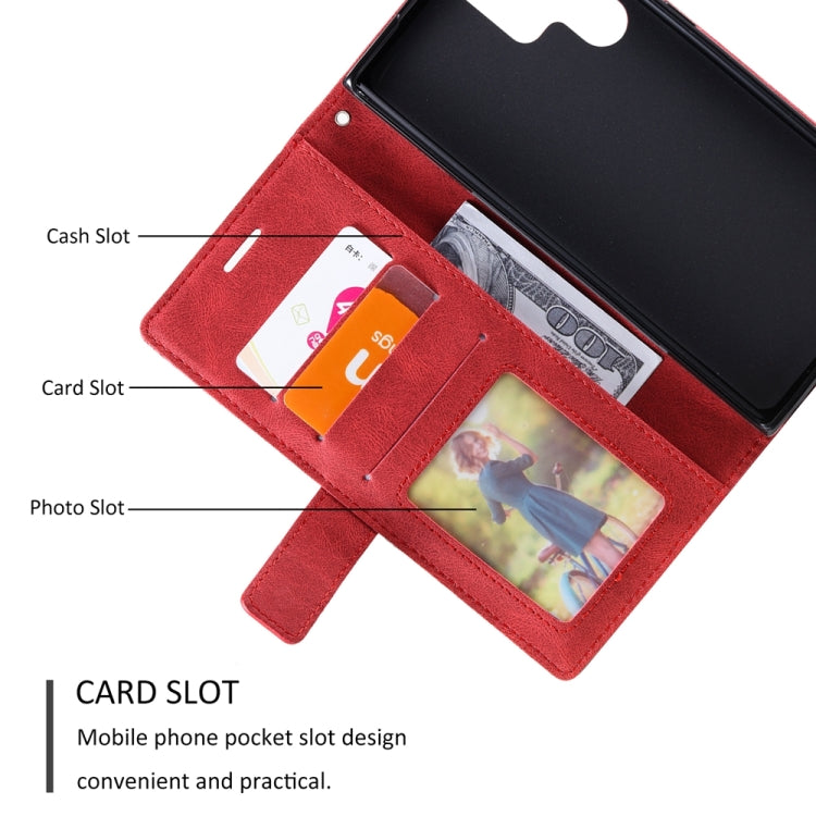 For Samsung Galaxy S24 Ultra 5G Skin Feel Splicing Leather Phone Case(Red) - Galaxy S24 Ultra 5G Cases by PMC TechLife | Online Shopping South Africa | PMC TechLife | Buy Now Pay Later Mobicred