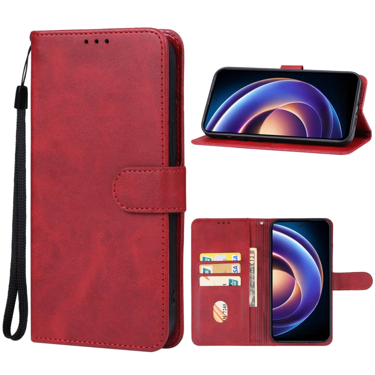For Xiaomi Redmi 12 5G Leather Phone Case(Red) - Xiaomi Cases by PMC TechLife | Online Shopping South Africa | PMC TechLife | Buy Now Pay Later Mobicred