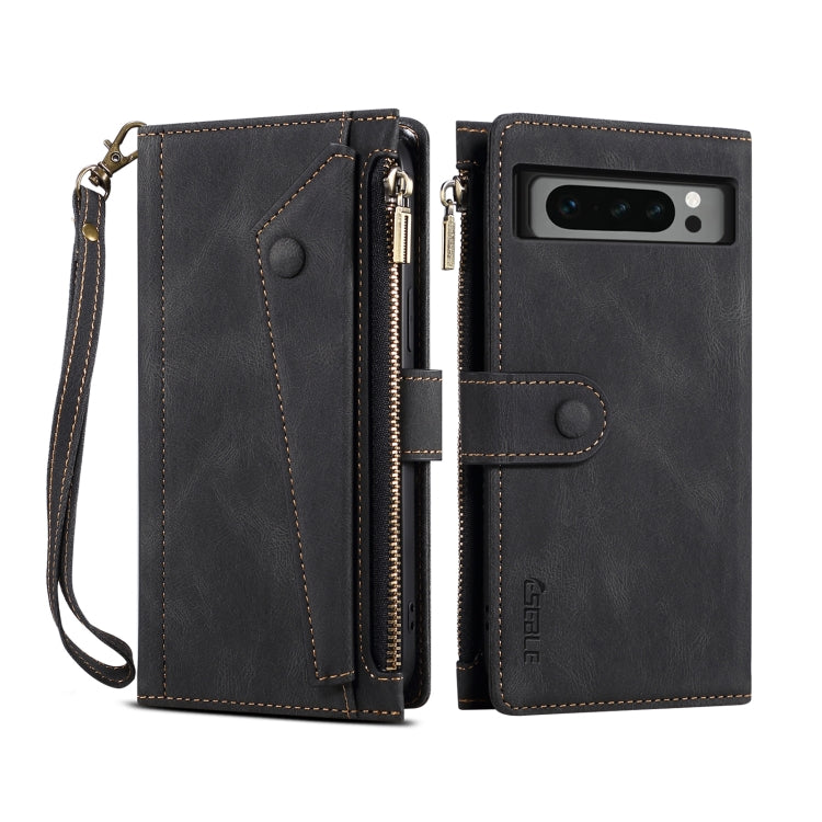 For Google Pixel 8 Pro ESEBLE Retro Frosted RFID Flip Leather Phone Case(Black) - Google Cases by ESEBLE | Online Shopping South Africa | PMC TechLife | Buy Now Pay Later Mobicred