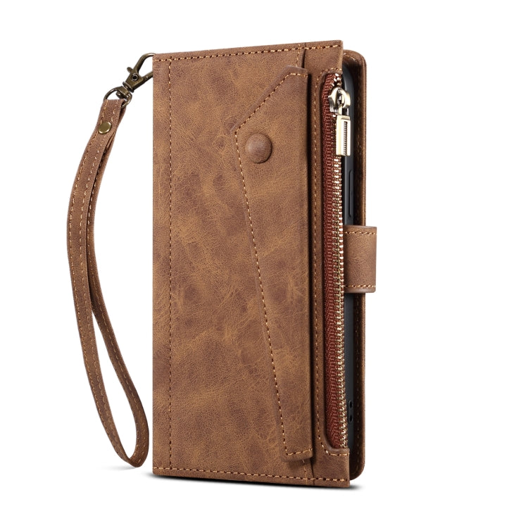 For Google Pixel 8 Pro ESEBLE Retro Frosted RFID Flip Leather Phone Case(Brown) - Google Cases by ESEBLE | Online Shopping South Africa | PMC TechLife | Buy Now Pay Later Mobicred