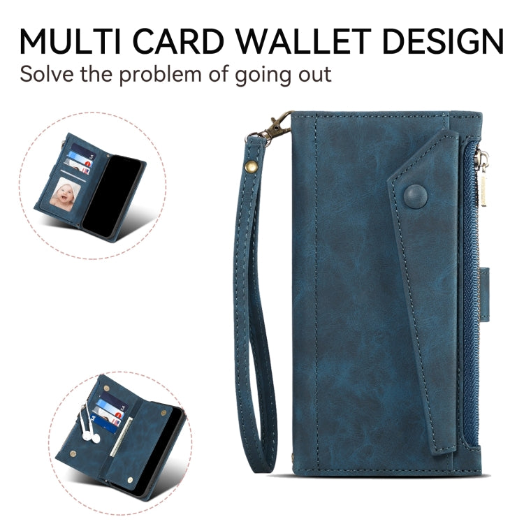 For Google Pixel 8A ESEBLE Retro Frosted RFID Flip Leather Phone Case(Dark Green) - Google Cases by ESEBLE | Online Shopping South Africa | PMC TechLife | Buy Now Pay Later Mobicred