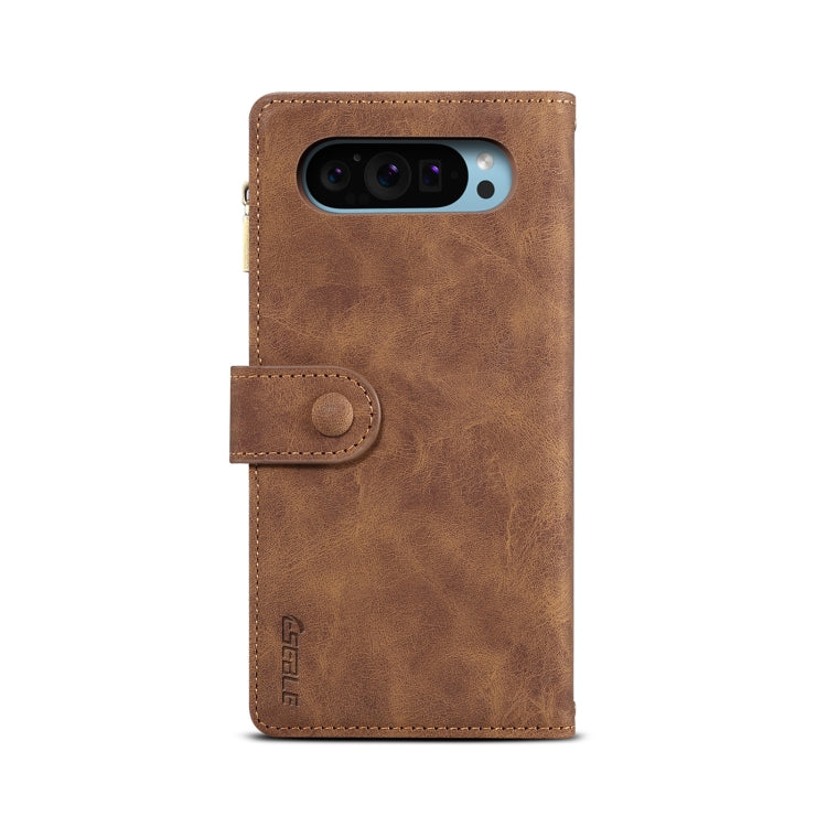 For Google Pixel 9 / 9 Pro ESEBLE Retro Frosted RFID Flip Leather Phone Case(Brown) - Google Cases by ESEBLE | Online Shopping South Africa | PMC Jewellery | Buy Now Pay Later Mobicred