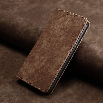 For Huawei Pura 70 Ultra RFID Anti-theft Brush Magnetic Leather Phone Case(Brown) - Huawei Cases by PMC Jewellery | Online Shopping South Africa | PMC Jewellery | Buy Now Pay Later Mobicred