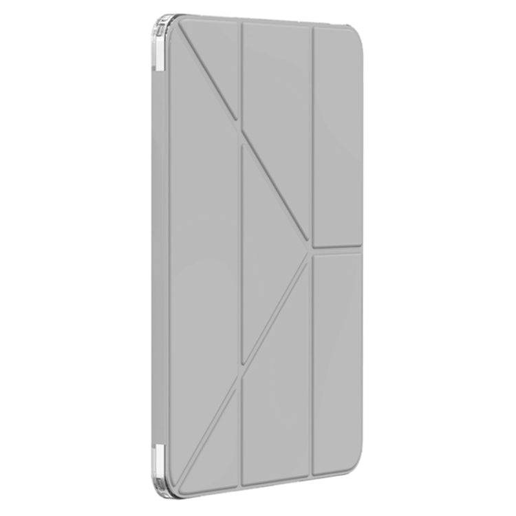 For iPad Air 11 2024 Mutural Deformation Stand Smart Leather Tablet Case(Grey) - iPad Air 11 2024 Cases by Mutural | Online Shopping South Africa | PMC Jewellery | Buy Now Pay Later Mobicred