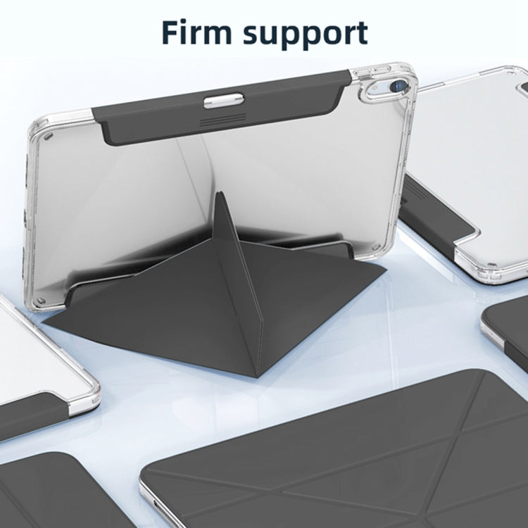 For iPad Air 11 2025 / 2024 Mutural Deformation Stand Smart Leather Tablet Case(Black) - free shipping - PMC TechLife - Order now!