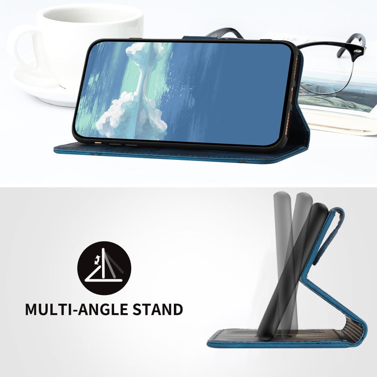 For Xiaomi Redmi K70E Line Pattern Skin Feel Leather Phone Case(Royal Blue) - K70E Cases by PMC TechLife | Online Shopping South Africa | PMC TechLife | Buy Now Pay Later Mobicred