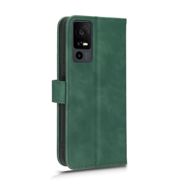 For TCL 40 XE 5G Skin Feel Magnetic Flip Leather Phone Case(Green) - More Brand by PMC Jewellery | Online Shopping South Africa | PMC Jewellery