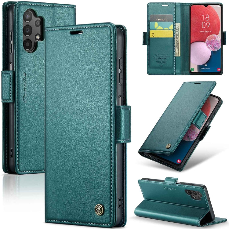 For Samsung Galaxy A13 4G/5G/A04s/A04/M13 5G CaseMe 023 Butterfly Buckle Litchi Texture RFID Anti-theft Leather Phone Case(Pearly Blue) - Galaxy Phone Cases by CaseMe | Online Shopping South Africa | PMC Jewellery | Buy Now Pay Later Mobicred