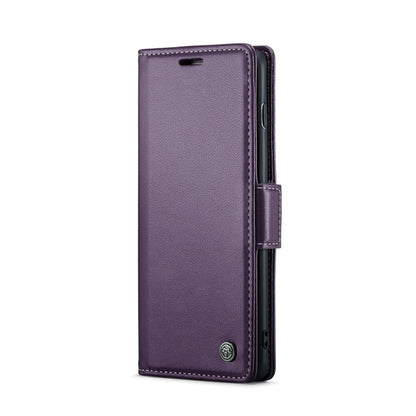 For Samsung Galaxy S10 CaseMe 023 Butterfly Buckle Litchi Texture RFID Anti-theft Leather Phone Case(Pearly Purple) - Galaxy Phone Cases by CaseMe | Online Shopping South Africa | PMC Jewellery | Buy Now Pay Later Mobicred